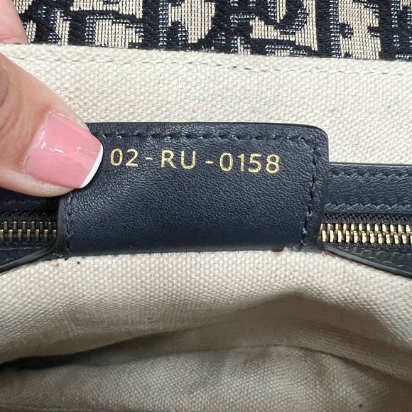 ❌SOLD❌CHRISTIAN DIOR BLUE OBLIQUE JACQUARD SADDLE BAG ANTIQUE GOLDEN HARDWARE - Picture 7 of 12